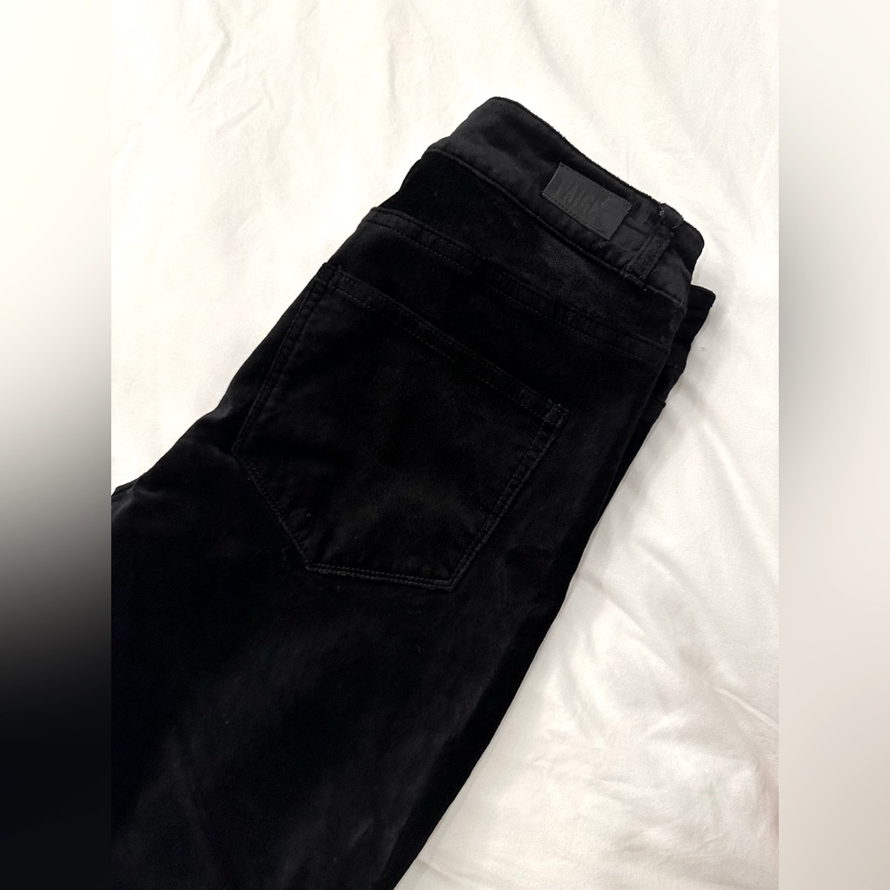 Paige Verdugo Ankle black velvet pants - Picture 3 of 7